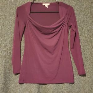Banana Republic XXS Purple Low Front Blouse Top